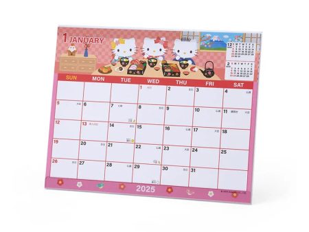 Japan Sanrio - Calendar & Organizer 2025 x Hello Kitty Sheet Calendar Sale