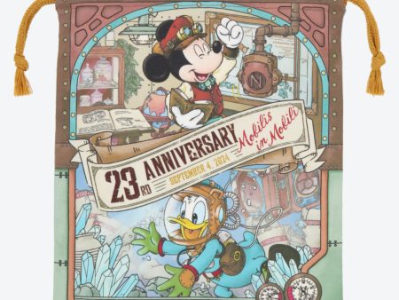 TDR - 23rd Anniversary of Tokyo Disney Sea Collection x Mickey Mouse & Donald Duck Drawstring Bag (Release Date: Sept 4, 2024) on Sale