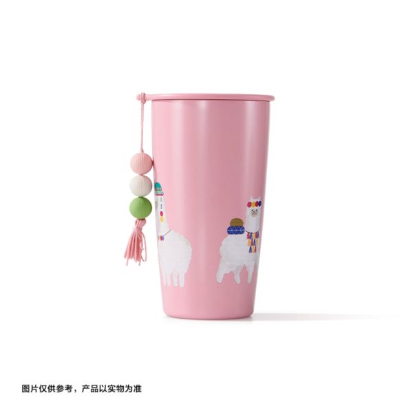 Starbucks China - 🦙 Alpaca Paradise 2024 - 14S. Bubblegum Pink Stainless Steel ToGo Cup 355ml Online Hot Sale