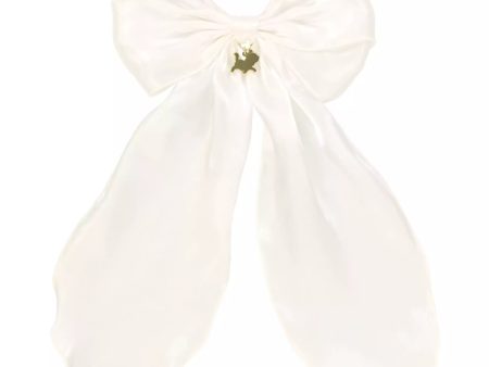 TDR - Big White Ribbon Hair Rubber with Marie Motif For Cheap