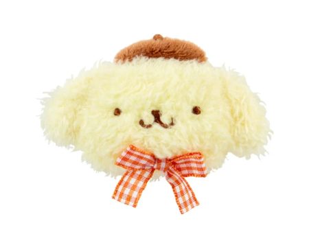 Japan Sanrio - Pompompurin Fluffy Face-Shaped Hair Clip Online