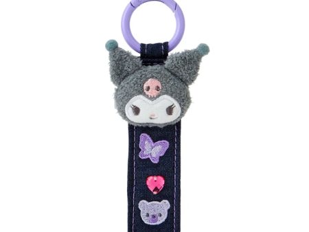 Japan Sanrio - Kuromi Tag Keychain (Denim Patch) Online Hot Sale