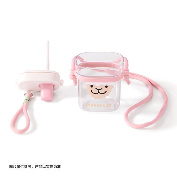 Starbucks China - 🦙 Alpaca Paradise 2024 - 28O. Alpaca Crossbody Plastic Sipper Bottle 740ml For Discount