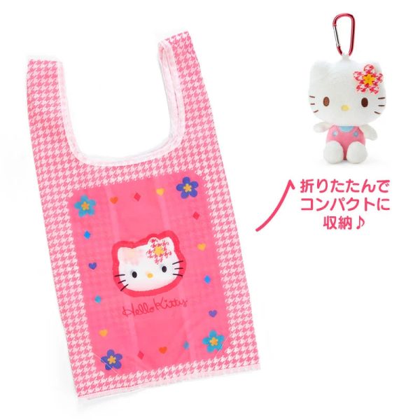 Japan Sanrio -  Hell Kitty Plush Keychain & Eco Bag Set (Kaohana) For Discount