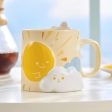 Starbucks China - Sunny & Rainy 2024 - 1S. Embossed Ceramic Mug 414ml on Sale