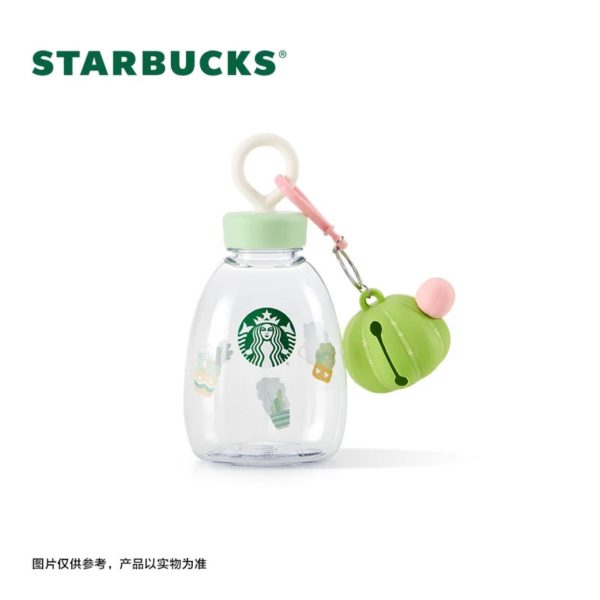 Starbucks China - Colorful Succulent Garden 2024 - 4O. Plastic Water Bottle with Straw Charm 473ml Discount