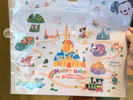 HKDL - Happy Days in Hong Kong Disneyland x Mickey & Friends Stickers Set of 2 Supply