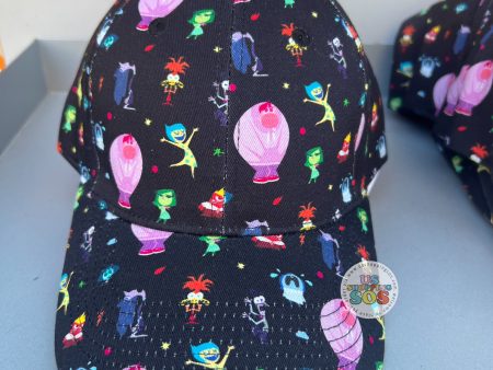 DLR WDW - Inside Out 2 - All-Over-Print Charaters Black Baseball Cap (Adult) For Sale