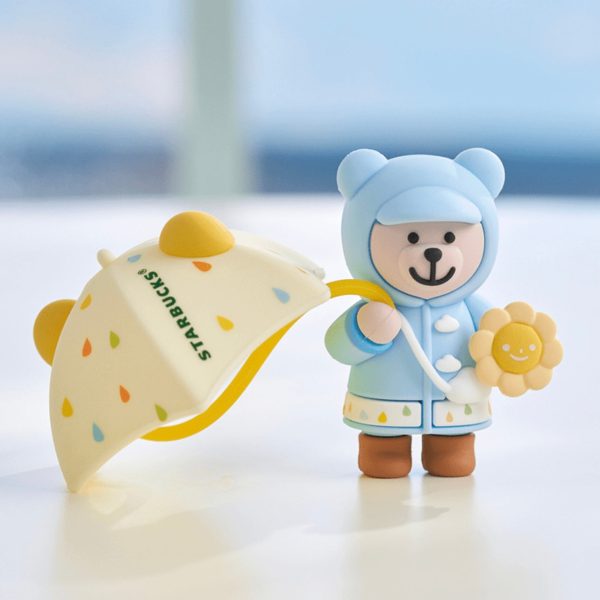 Starbucks China - Sunny & Rainy 2024 - 7S. Raincoat Bearista Straw Topper Online Sale