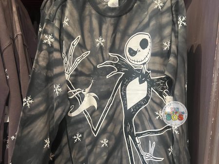 DLR WDW - Tim Burton’s The Nightmare Before Christmas - Jack Skellington Tie-Dye Black Pullover (Adult) Online Hot Sale