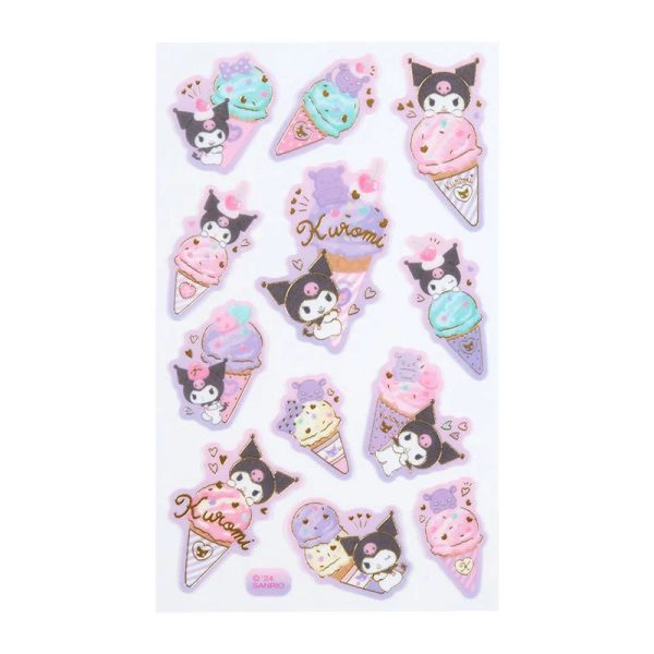 Japan Sanrio - Kuromi Tracing Paper Stickers (Ice-Cream Party) Online now