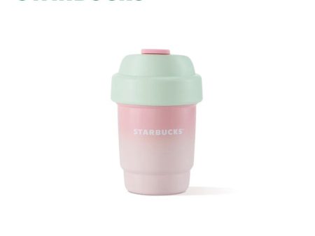 Starbucks China - Colorful Succulent Garden 2024 - 3O. Pink and Green Stainless Steel ToGo Cup 380ml For Cheap