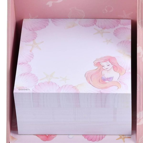 JDS - Ariel & Flounder  Summer Princess  Sticky Note Memo Pad with Pen Stand Online now