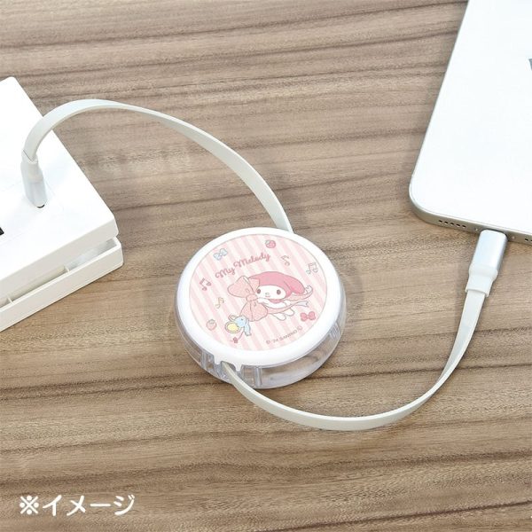 Japan Sanrio - My Melody USB Type-C to Type-C Sync & Charge Cable with Reel For Discount