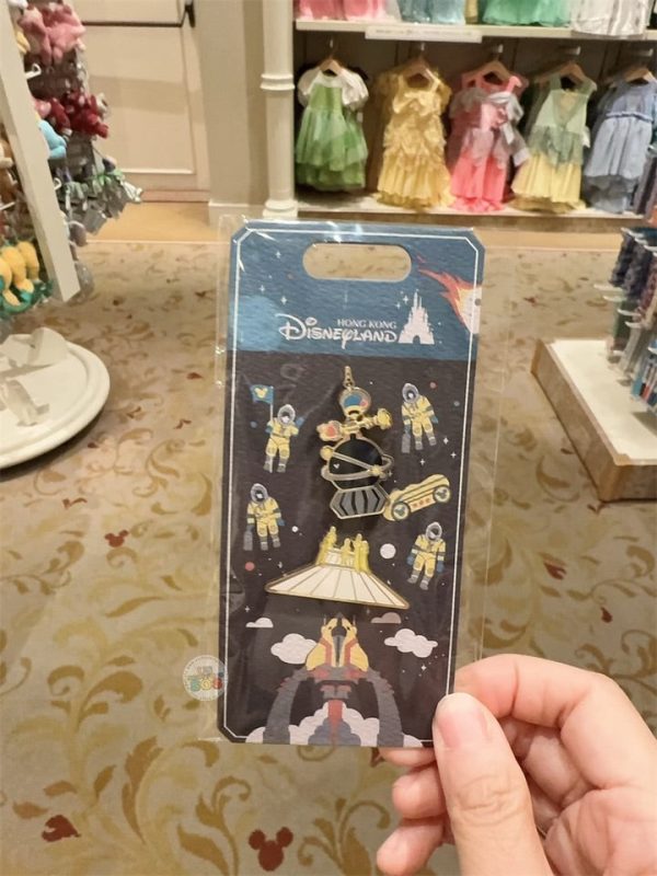 HKDL - Happy Days In Hong Kong Disneyland: Cute Mickey and Friends x Tomorrowland: Orbitron & Space Mountain pin set Online Sale