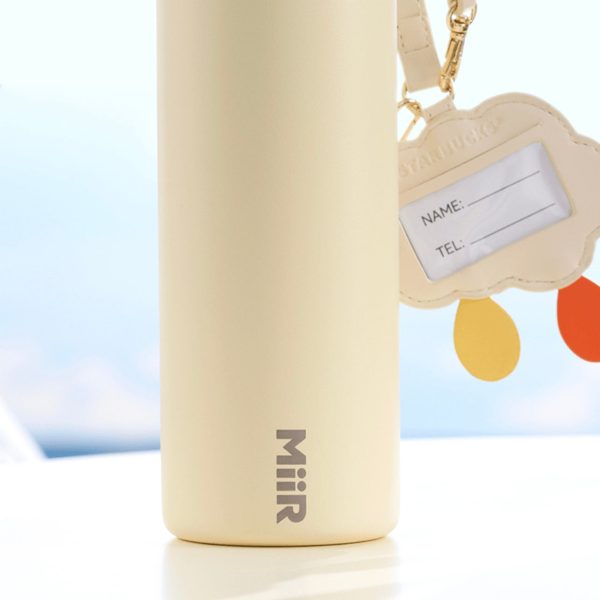 Starbucks China - Sunny & Rainy 2024 - 6S. MiiR Stainless Steel Water Bottle 591ml + Cloudy Tag For Sale