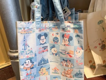 HKDL - Happy Days in Hong Kong Disneyland x Mickey & Friends Tote Bag (Color: Blue) Hot on Sale