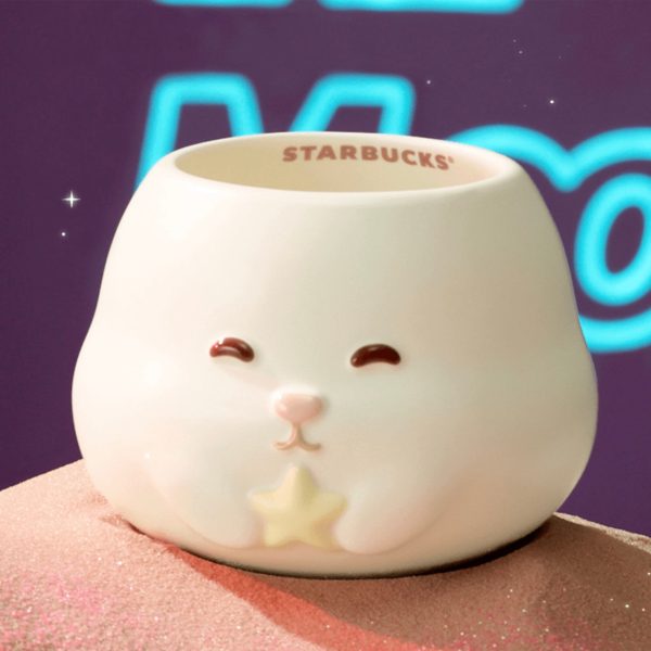 Starbucks China - Reunion Under the Moon 2024 - 1O. 3D Bunny Ceramic Mug 410ml For Discount