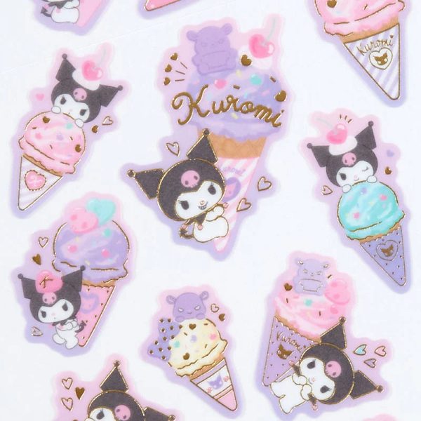 Japan Sanrio - Kuromi Tracing Paper Stickers (Ice-Cream Party) Online now