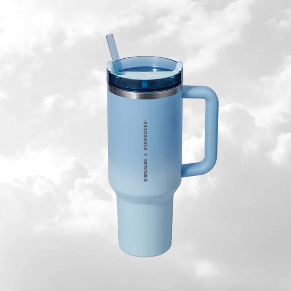 Starbucks Hong Kong - 40oz Dusty Blue Stanley Stainless Steel Quencher Tumblers on Sale