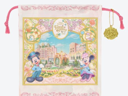 TDR - Fantasy Springs “Tokyo DisneySea Fantasy Springs Hotel” Collection x Mickey & Minnie Mouse Drawstring Bag Fashion