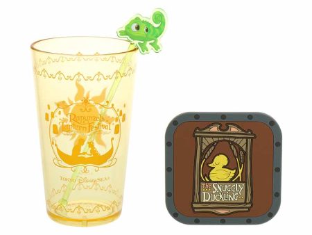 TDR - Fantasy Springs  Rapunzel’s Lantern Festival  Collection x Pascal Souvenior Tumbler & Coaster Set For Cheap