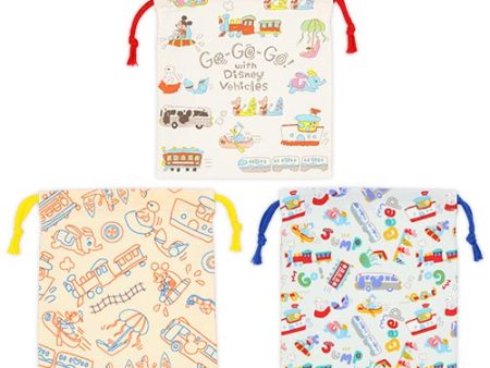 TDR -  Go-Go-Go! with Disney Vehicles  Collection x Drawstring Bags Set (Release Date: July 11, 2024) Online now