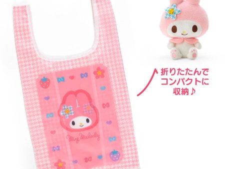 Japan Sanrio -  My Melody Plush Keychain & Eco Bag Set (Kaohana) on Sale