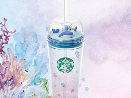 Starbucks Hong Kong - Whale SERIES - Plastic Double wall cold cup 16OZ Hot on Sale