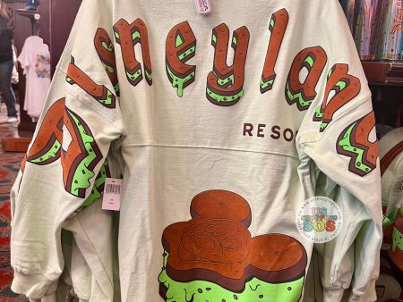 DLR - Disney Eats Snacks - Spirit Jersey  Disneyland Resort  Mickey Ice Cream Sandwich Mint Pullover (Adult) For Cheap