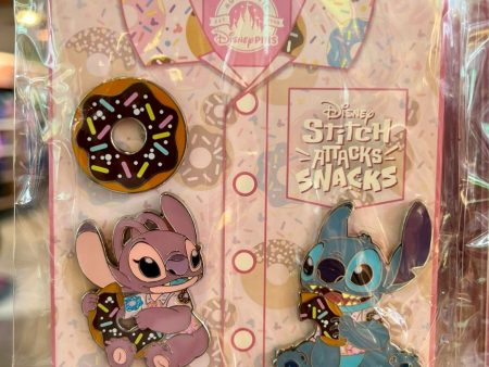 DLR WDW - Stitch Attacks Snacks Limited Released Disney Pin Set - 6 12 Donut 🍩 Supply