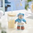 Starbucks China - Sunny & Rainy 2024 - 3S. Raincoat Bearista Keychain + Straw Glass Cup 515ml Sale