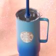 Starbucks China - Reunion Under the Moon 2024 - 2O. MiiR Moonlight Blue Ombré Stainless Steel ToGo Cup with Straw 946ml Online