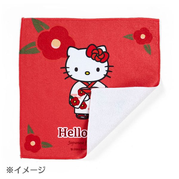 Japan Sanrio - Kuromi Small Mini Towel (Japanese Flowers) Online Sale