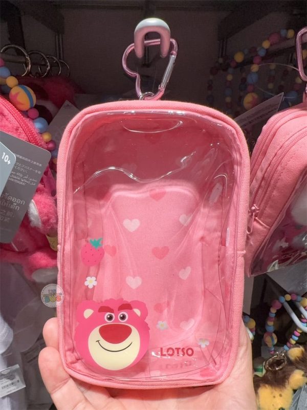 HKDL - Lotso Clear Pouch with Bag Charm Fashion