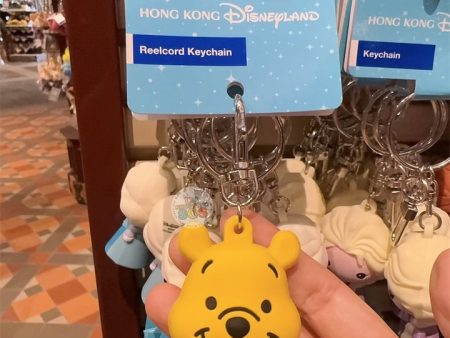 HKDL - 3D Face Winnie the Pooh Reel Type Keychain on Sale