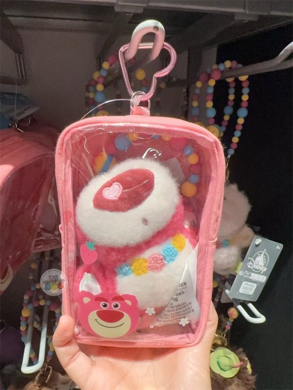 HKDL - Lotso Clear Pouch with Bag Charm Fashion