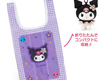 Japan Sanrio -  Kuromi Plush Keychain & Eco Bag Set (Kaohana) Fashion