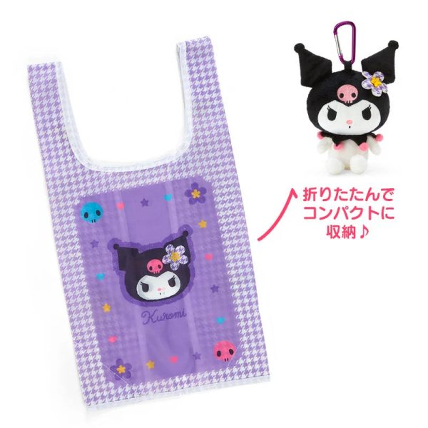 Japan Sanrio -  Kuromi Plush Keychain & Eco Bag Set (Kaohana) Fashion