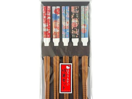 Japan Sanrio - Hello Kitty Bamboo Chopsticks Set (International Flights) Supply