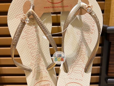 DLR - Havaianas Minnie Icon “Disneyland” Rose Cream Slipper Fashion