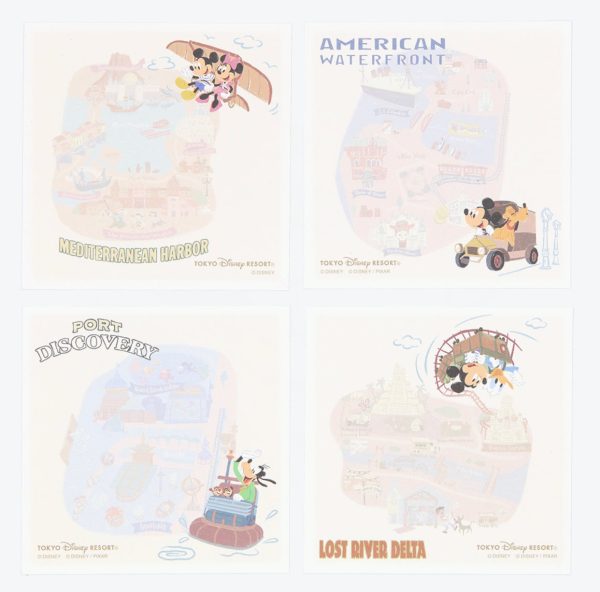 TDR - Tokyo Disney Resort  Park Map Motif  Collection - 8 Themed Ports Paper Cube (Release Date: July 11, 2024) For Cheap