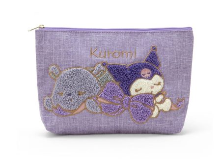 Japan Sanrio -  Kuromi Sagara Embroidery Pouch Sale