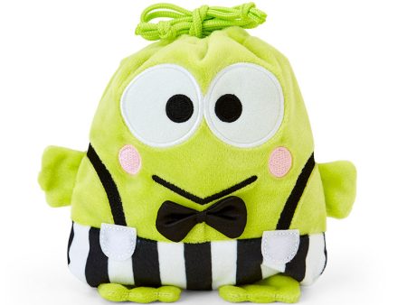 Japan Sanrio - Keroppi Drawstring Bag (singing and dancing makes me happy) Supply