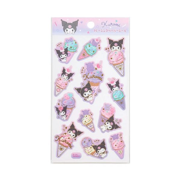 Japan Sanrio - Kuromi Tracing Paper Stickers (Ice-Cream Party) Online now