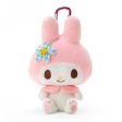 Japan Sanrio -  My Melody Plush Keychain & Eco Bag Set (Kaohana) on Sale