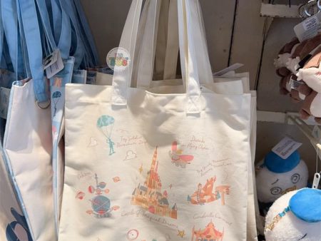 HKDL - Happy Days in Hong Kong Disneyland x Mickey & Friends Tote Bag (Color: White) Supply