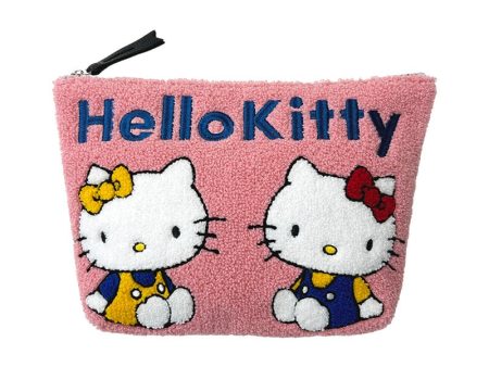 Japan Sanrio -  Hello Kitty & Hello Mimmy Sagara Embroidery Pouch Discount