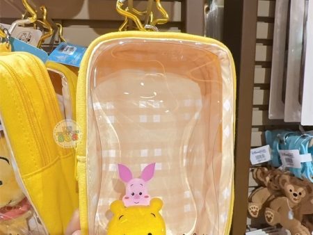 HKDL - Winnie the Pooh & Piglet Clear Pouch with Bag Charm Discount