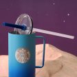 Starbucks China - Reunion Under the Moon 2024 - 2O. MiiR Moonlight Blue Ombré Stainless Steel ToGo Cup with Straw 946ml Online